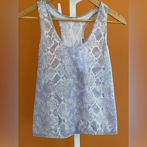 DVF Snakeskin race back tank medium